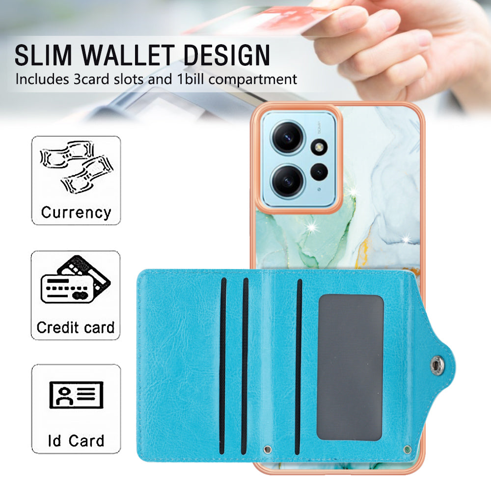 YB Leather Coating Series-9 for Xiaomi Redmi Note 12 4G IMD Case Leather+TPU Kickstand Phone Cover YB Leather Coating Series-9 for Xiaomi Redmi Note 12 4G IMD Case Leather+TPU Kickstand Phone Cover